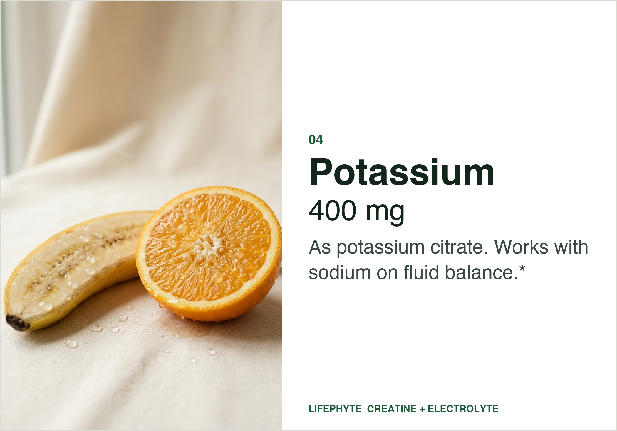 Potassium, as potassium citrate